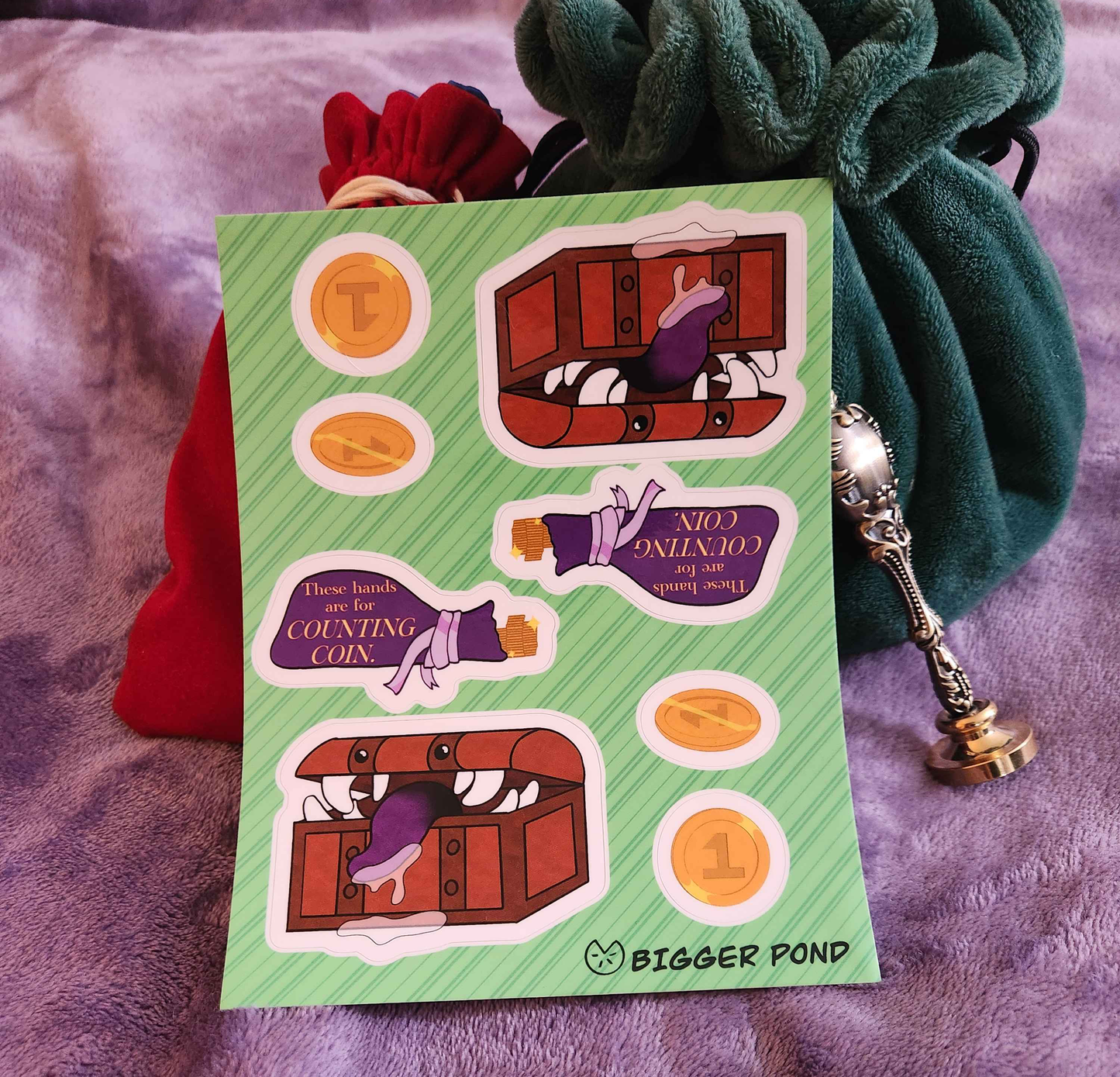 Counting Coin Sticker Pack