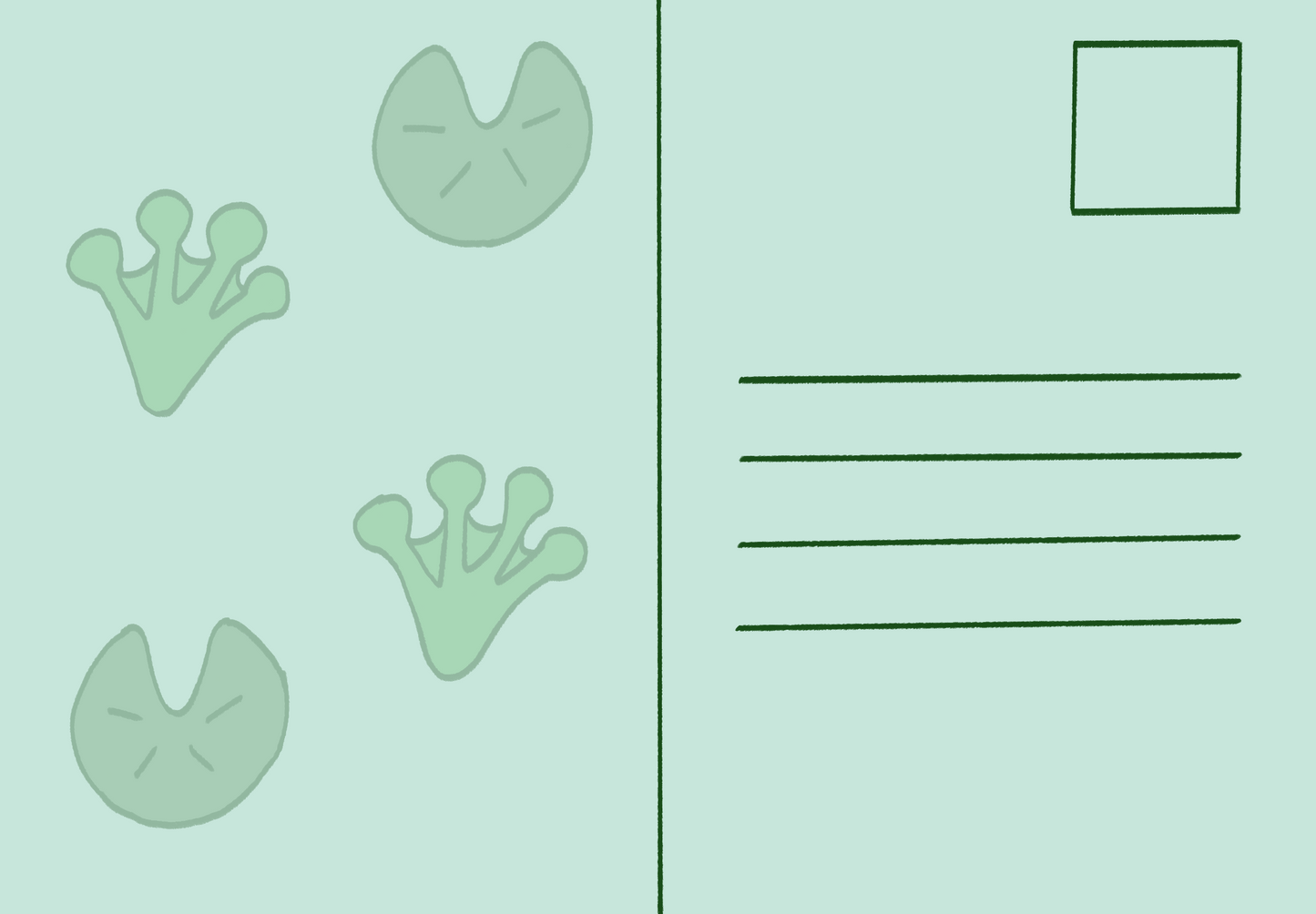 Behind on podcasts postcard