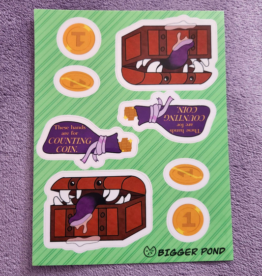 Counting Coin Sticker Pack